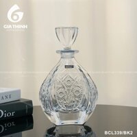Chai rượu pha lê trắng - (Mô tả)  Bình đựng rượu Pha Lê Tiệp Bohemia Crystal Gia Thịnh hàng phổ thông cao cấp sang trọng