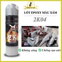 Chai Sơn Lót 2k04 Samurai chống nứt nẻ độ bền bề mặt 5 năm - Lót xám 2K04 2 thành phần 400ml