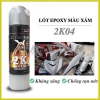 Chai Sơn Lót 2k04 Samurai chống nứt nẻ độ bền bề mặt 5 năm - Lót xám 2K04 2 thành phần 400ml