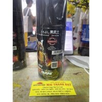 Chai sơn Samurai H2 chịu nhiệt chống cháy màu đen mờ 300ml - Sơn pô zin