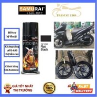 Chai Sơn Samurai màu mờ đen nhám 109A 400ml chuyên sơn xịt xe máy và ô tô kháng xăng chố