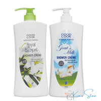 Chai sữa tắm nữ trắng da GOOD LOOK Shower Creme 1.2l sữa tắm con dê Royal Bouquet / Goat's Milk
