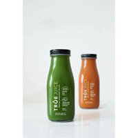 Chai thuỷ tinh, lọ thuỷ tinh đựng sữa hạt nắp ren xoáy chống han gỉ (dung tích 310ml)