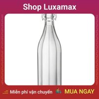 Chai thủy tinh nắp cài Italia mẫu Oxford 1 Lít DTK35246365 - Shop LuxaMax - Italian glass bottle of Oxford sample 1 liter