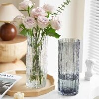 Chai thủy tinh tối giản, ống thẳng thẩm mỹ cao, trang trí thủy canh cho phòng khách, phòng ngủ, bàn làm việc