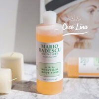 (chai to 472ml)Sữa tắm giảm mụn lưng Mario Badescu A.H.A Botanical Body Soap