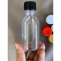 chai tròn 120ml pet nhựa nguyên sinh,dày dặn,chắc chắn, chai đep,sạch sẽ