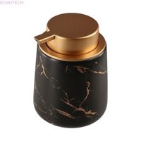 Chai xà phòng dưỡng da ECHOTECH, Hộp đựng xà phòng có thể đổ lại bằng gốm, Họa tiết đá cẩm thạch cao cấp Dễ dàng nhấn Hộp đựng mỹ phẩm chống rò rỉ Bộ phụ kiện phòng tắm