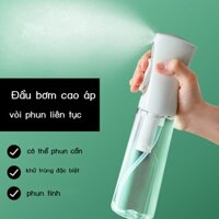 Chai xịt áp suất cao phun sương siêu mịn nước dưỡng ẩm khử trùng cồn đóng phụ