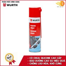 Chai xịt bảo dưỡng cao su có silicone và nhựa chuyên dụng Wurth WU-DDN500