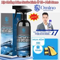 Chai Xịt Chống Bám Nước Phủ Nano Kính Ô Tô Xe Máy OMINO M97 300ml - Tạo Hiệu Ứng Lá Sen Tăng Tầm Nhìn
