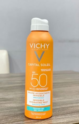 Chai xịt chống nắng dạng phun sương lâu trôi Vichy Ideal Soleil Invisible