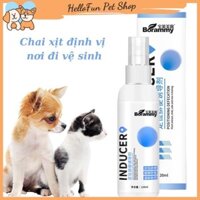 Chai xịt định vị nơi đi vệ sinh cho chó mèo Lọ xịt hướng dẫn thú cưng đi vệ sinh đúng chỗ - Borammy 120ml