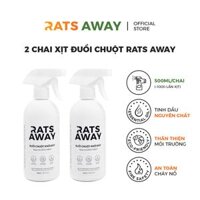 Chai xịt đuổi chuột chuyên dụng cho ô tô RATS AWAY 500ml - 2 Chai 500ml