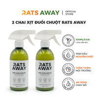 Chai xịt đuổi chuột chuyên dụng cho ô tô RATS AWAY 300ml - 2 Chai 300ml