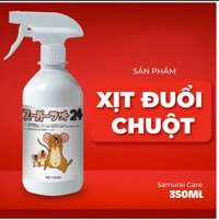 Chai Xịt Đuổi Chuột  Hương Bạc Hà - Dành cho xe hơi và mọi nơi - Xua đuổi chuột an toàn, hiệu quả - Samurai