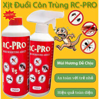 Chai Xịt Đuổi Côn Trùng, Muỗi, Gián, Thạch Sùng, Thằn Lằn RC-PRO 650ml Mùi Hương Dễ Chịu Nguồn Gốc Thảo Mộc Thân Thiện