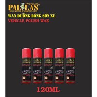 Chai xịt dưỡng bóng sơn và bóng da làm đen nhựa nhám Pallas Wax 120ml [bonus]