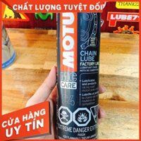 Chai xịt dưỡng sên - bôi trơn xích dạng sáp mau khô, chống văng thương hiệu Motul C4