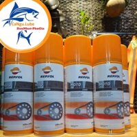 Chai xịt dưỡng sên repsol, bôi trơn sên (xich) Repsol Moto Chain Lube 400ml