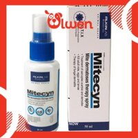 Chai Xịt Ghẻ, Nấm, Viêm Da Dành Cho Chó Mèo - Mitecyn 50ml