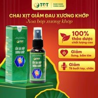 Chai xịt giảm đau xương khớp Thuốc Dân Tộc hỗ trợ giảm tê buốt tay chân, giảm sưng bầm tím
