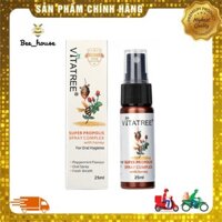 Chai Xịt Họng Keo Ong Giảm Ho Vitatree 25ml Úc - Bee house