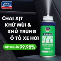 Chai xịt khử mùi và khử trùng ô tô Korper Besonders làm sạch không khí vệ sinh điều hòa máy lạnh xe hơi