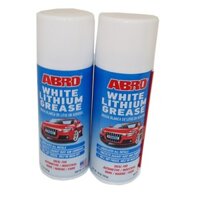 Chai xịt mỡ bò dạng nước ABRO WHITE LITHIUM GREASE 284G