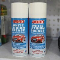 Chai xịt mỡ bò dạng nước ABRO WHITE LITHIUM GREASE 284gr