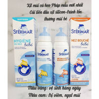 Chai xịt mũi cá heo cam/ vàng Sterimar Nose Hygiene Baby Pháp 100ml