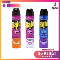 Chai xịt muỗi RAID 600ml thuốc diệt muỗi RAID hương cam chanh