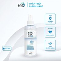 Chai xịt Nano Bạc diệt khuẩn [AHT] Đa dụng 250ml