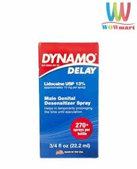 Chai xịt ngăn ra sớm Dynamo Delay Male Genital Desensitizer Spray 22.2ml