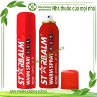 Chai Xịt Nóng STARBALM 150ml Warm Spray - Làm Ấm Nóng Cơ Bắp, Hạn Chế Chấn Thương, Chuột Rút Khi Chơi Thể Thao