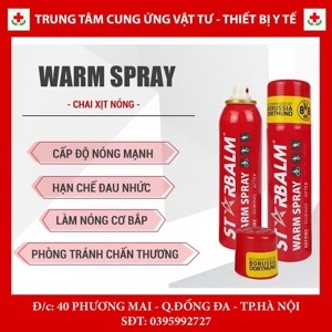 Chai Xịt Nóng Starbalm Warm Spray 150ml