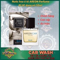 Chai xịt nước hoa ô tô AREON CAR Perfume BLUE 50ml (Dịu ngọt) (Chai), nước hoa cao cấp xe hơi nhiều mùi AREON