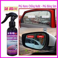 Chai Xịt Phủ Nano Kính Ô Tô Chống Nước - Ceramic Wax - Dung Dịch Phủ Bóng Xe Máy, Ô tô Chống Bùn Bẩn - DSQ