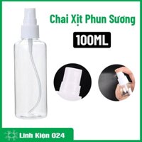 Chai Xịt Phun Sương 100ml Chai Chiết Mỹ Phẩm Nhựa Chuyên Đựng Nước Rửa Tay