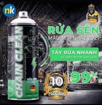Chai xịt rửa sên, vệ sinh sên, xích xe máy, xe mô tô xe đạp Sprayking Chain Clean 400ml Mẫu Mới