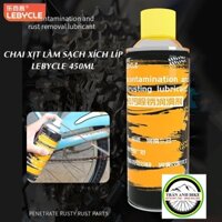 Chai xịt rửa xích líp đĩa xe đạp LEBYCLE 450ml