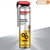 Chai xịt silicon Sonax Silicone Spray 348300 - Bôi Trơn Kim Loại Cao Su Nhựa Đa Năng