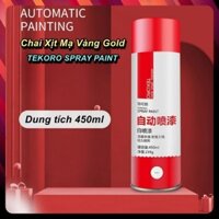 Chai Xịt Sơn Mạ Vàng Golden TEKORO Cao Cấp 450ml