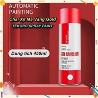 Chai Xịt Sơn Mạ Vàng Golden TEKORO Cao Cấp 450ml