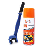 Chai xịt sưỡng sên, bôi trơn sên xe máy moto WILLF1 Chain Lube 400ml Tặng kèm bàn chải vệ sinh sên 3D