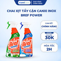 Chai Xịt Tẩy Cặn Canxi Inox Bref Power Dung Tích 750ml Vệ Sinh Vòi Sen, Vách Kính