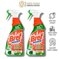 Chai Xịt Tẩy Dầu Mỡ Nhà Bếp Bref Power Dung Tích 750ml Dùng Được Cho Máy Hút Mùi, Lò Nướng