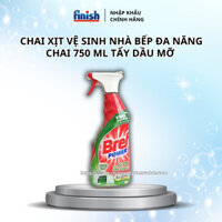 Chai xịt tẩy dầu mỡ nhà bếp Bref Power làm sạch thiết bị bếp từ hút mùi, mặt bếp, kính ốp bếp chậu rửa