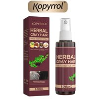 Chai xịt thảo dược KOPYRROL kích thích mọc tóc màu đen / xám chuyên dụng 100ml