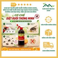 Chai Xịt Thuốc Diệt Ruồi Thông Minh 500ml, Bình Xịt Diệt Ruồi Sinh Học Dạng Phun Sương, Hương Cam Dịu Nhẹ, Tiện Lợi Cho Gia Đình